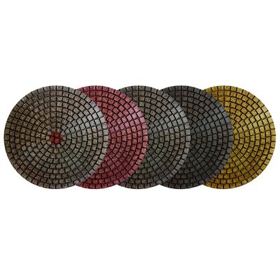 4" Alpha Ceramica Ex Diamond Polishing Pad - Set Of 5 Pcs (618838040497)