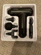 Vivaspa MS1700-BLK Cordless Handheld Deep Tissue Percussion Massager