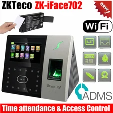 ZKTeco iFace702 Biometric Fingerprint Time Attendance Access Control W/ Battery