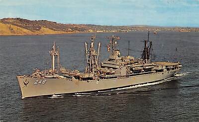 USS Paul Revere LPA-248 postcard  US Navy landing personnel transport ship