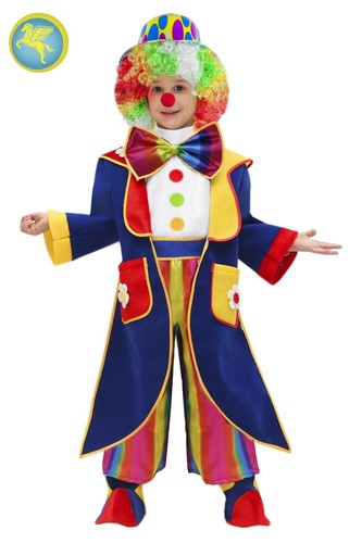 VESTITO DI CARNEVALE PEGASUS Bambini Clown Baby 0013 Travestimento Costume  | eBay