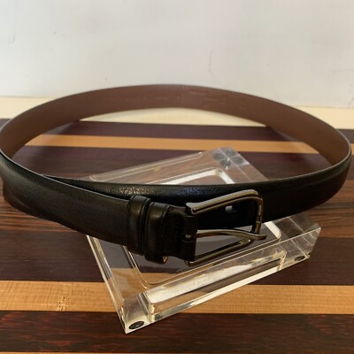 Round Tree Yorke Men's Black Leather Belt-size 36