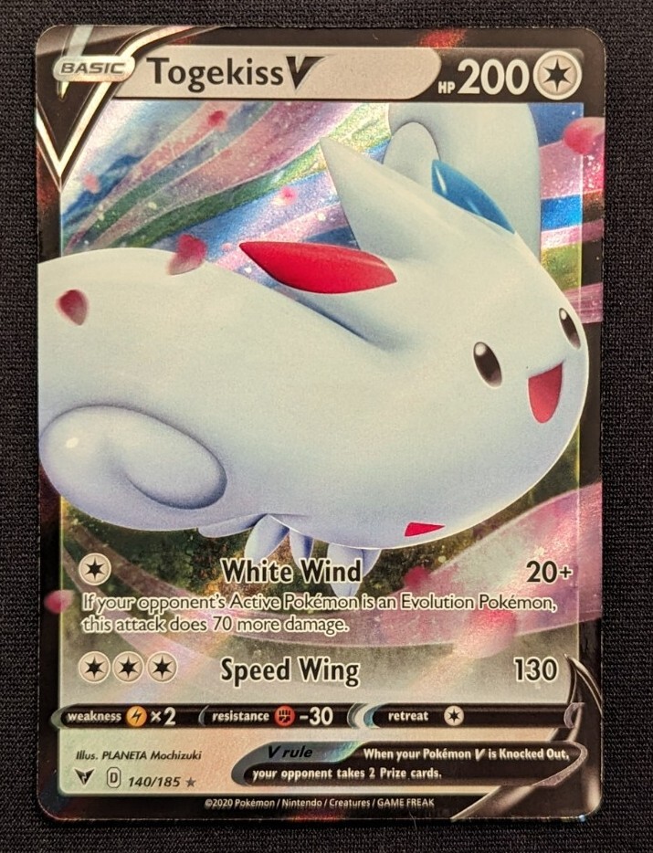 togekiss v pokemon card value Togekiss V (full Art) Holo Vivid Voltage 178/185 (custom | Proxy)