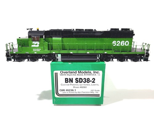 Overland OMI BN EMD SD38-2 Burlington Northern #6260 HO modelo de latón #6236.1 | Zustand: New: Other (See Details)