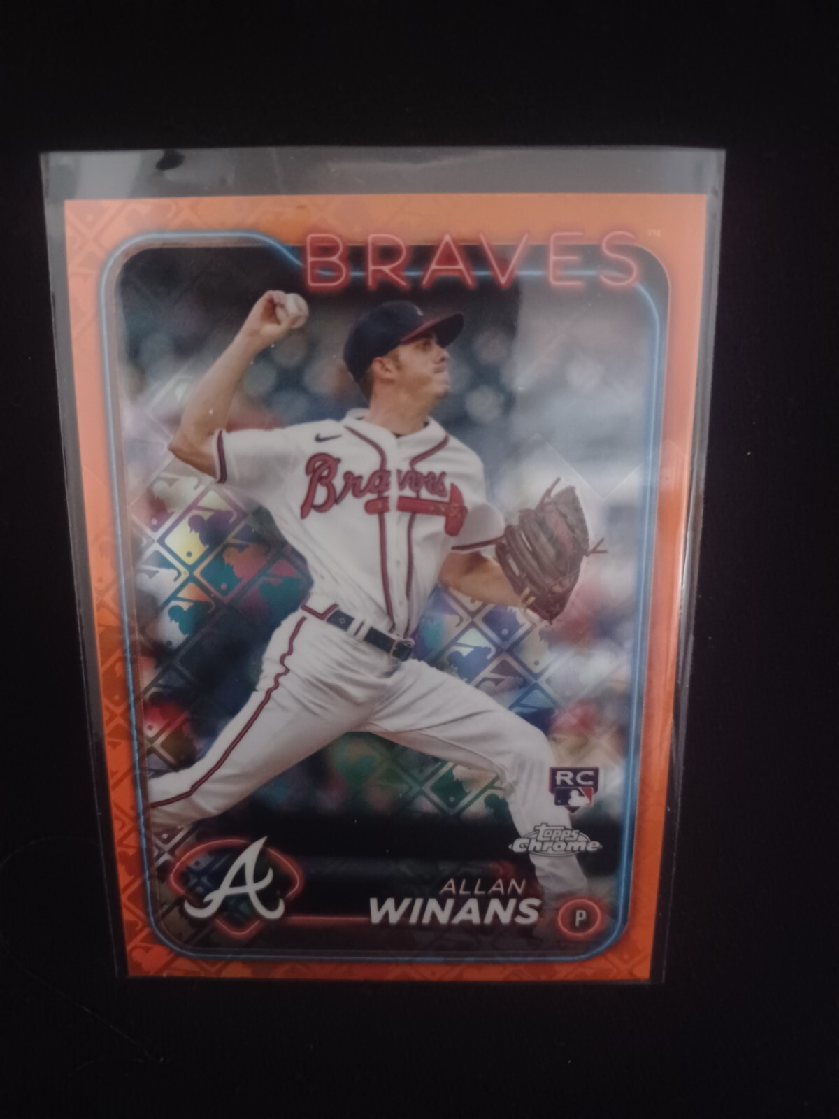 2024 Topps Chrome Logofractor Allan Winans RC #249 Numbered to /25