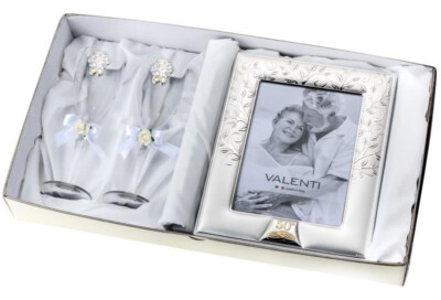 Valenti Wedding Frame Golden Anniversary 50 Marriage Crystal