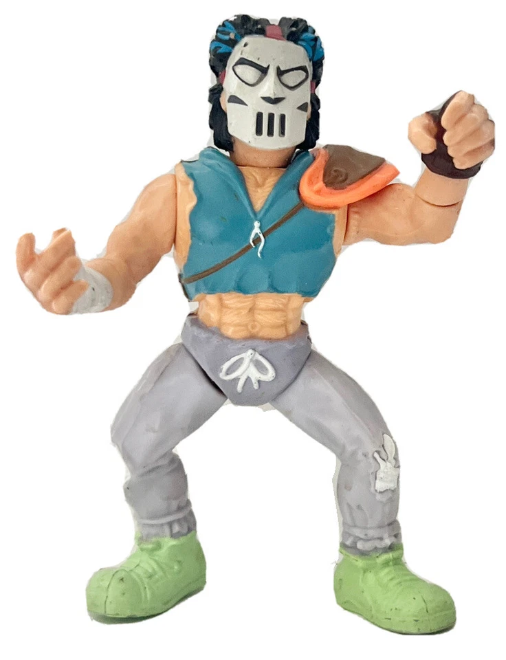 Figura de acción Playmates Casey Jones TMNT 1989 Teenage Mutant Ninja Turtles de colección Foto 2 de 4