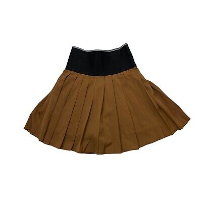 Alexander Wang Mini Skirt Womens 0-2 Brown Black Logo Alexander Wang Mini Skirt Womens 0-2 Brown Black Logo