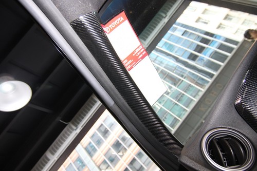 Dry carbon fiber interior A pillar cover fit for Toyota Scion FR-S FT86 GT86 - Picture 4 of 6