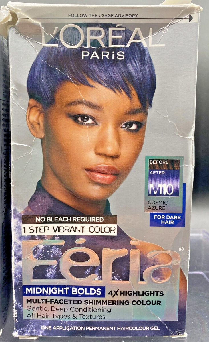 L'Oreal Feria -Midnight Bolds -#M10 Cosmic Azure For Dark Hair