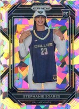 2023 Panini Prizm WNBA STEPHANIE SOARES RC ROOKIE #136 CRACKED ICE PRIZM WINGS