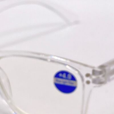 Reading Glasses for Readers Bluelight Filter Clear Frame 4.0  display picture 2