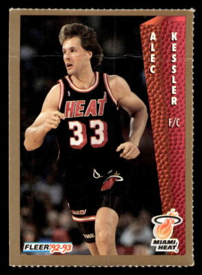 1992-93 Fleer Miami Heat Team Night Sheet SGA #NNO Alec Kessler