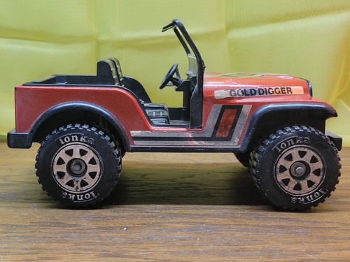 Vintage 1980er Jahre rot TONKA Gold Bagger Jeep 4X4 10"" erstaunlich - Bild 9 von 19