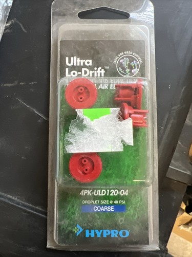 NEW X4 of HYPRO ULD Ultra-Lo-Drift 120° Dual Air Eduction Spray Tip ULD120-04