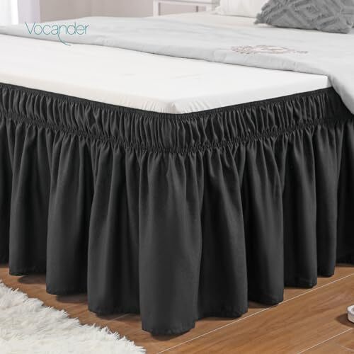 Queen Size Bed Skirt 14 Inch Drop Easy to Put OnElastic Queen14" Drop
