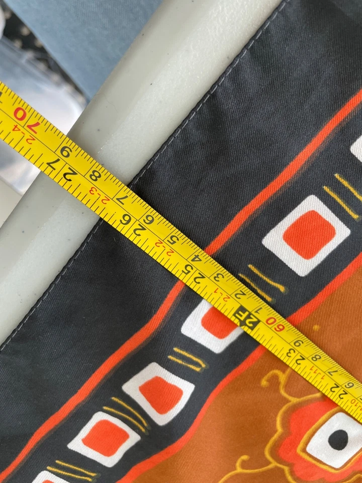 Bufanda Cuadrada Trevi Vintage Talla Única Tela Ligera Estampado Geométrico Bohemio Foto 3 de 4