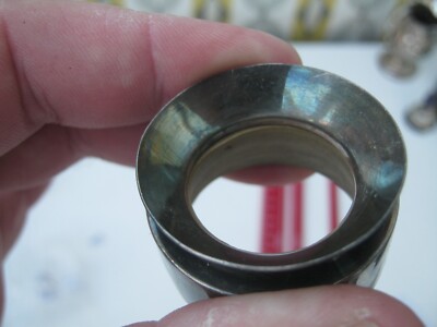 Antikes Silber Weinflaschenhalsband / Ausgießer - gestempelt STERLING 950