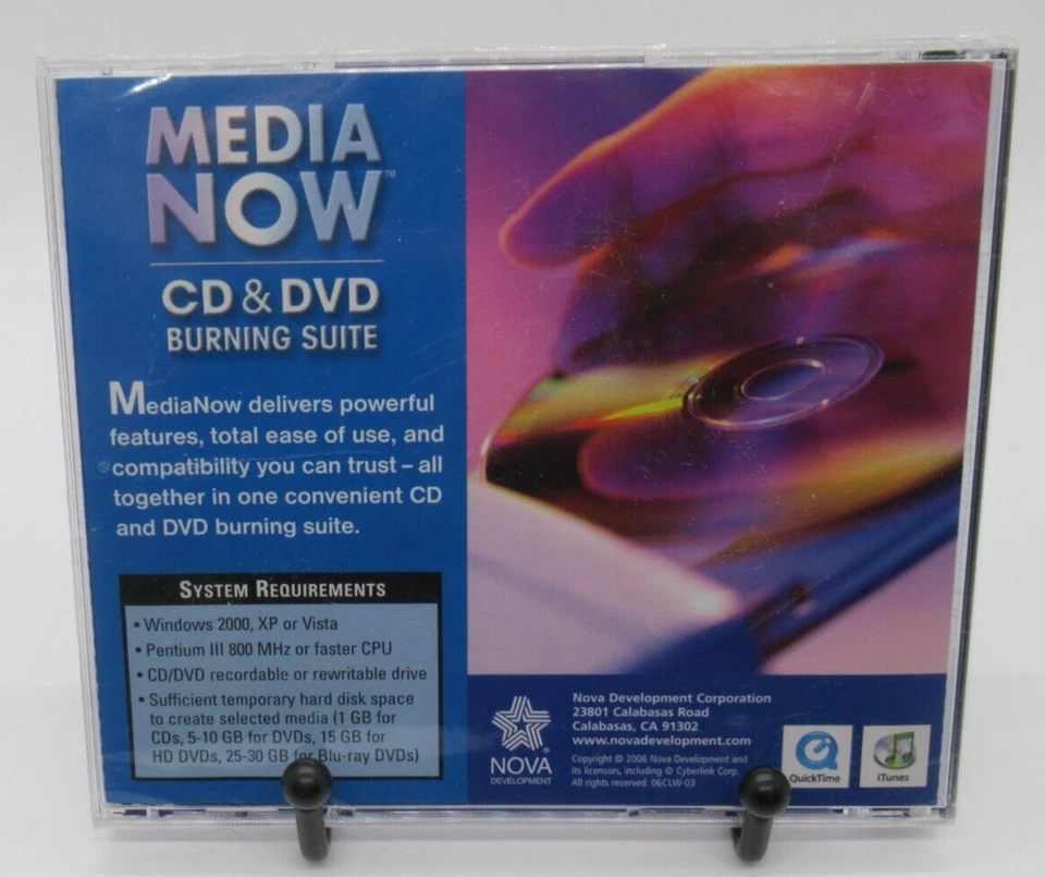 MEDIA NOW - CD & DVD BURNING SUITE PC SOFTWARE BY NOVA FOR WIN XP/VISTA EASY USE - Image 2 of 2