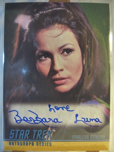 Star Trek Original Series Season Two autograph A43 Barbara Luna Marlena Moreau - Picture 2 of 3