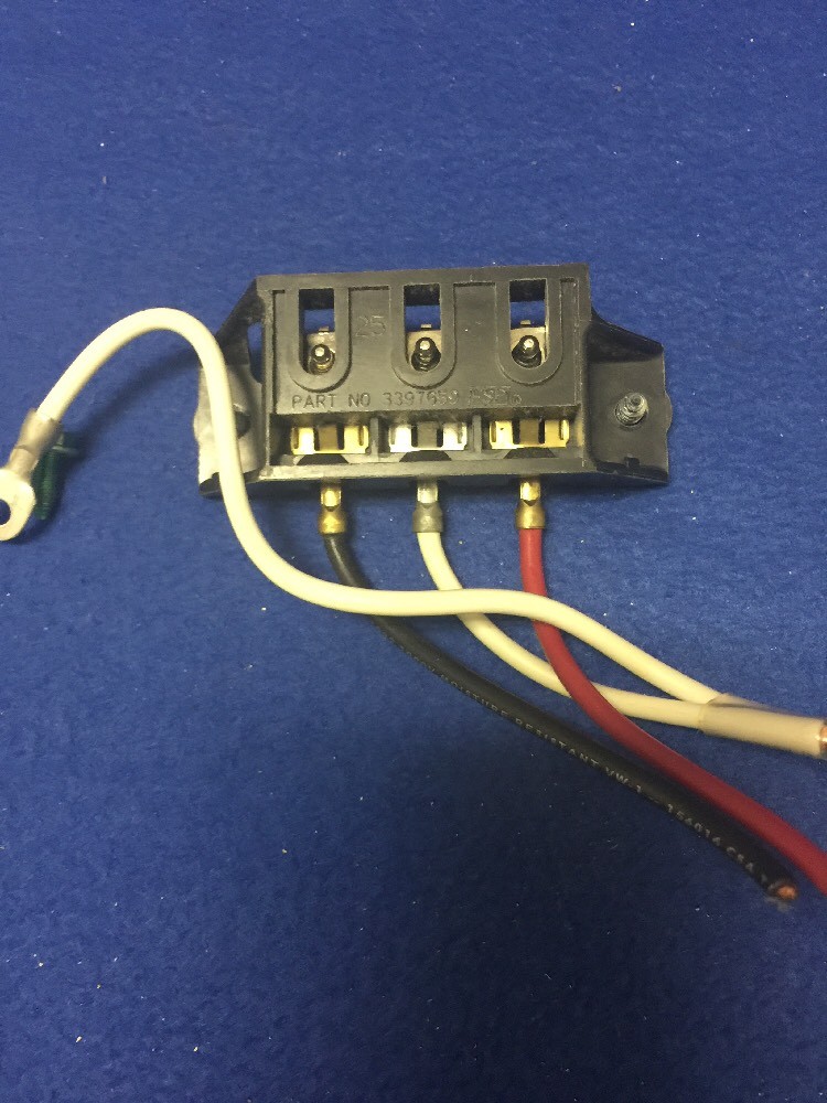 Kenmore Whirlpool WP3397659 Electric Dryer Terminal Block w/ground wire