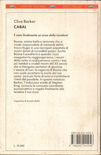 Cabal di Barker, Clive ed. Bompiani - Picture 2 of 2