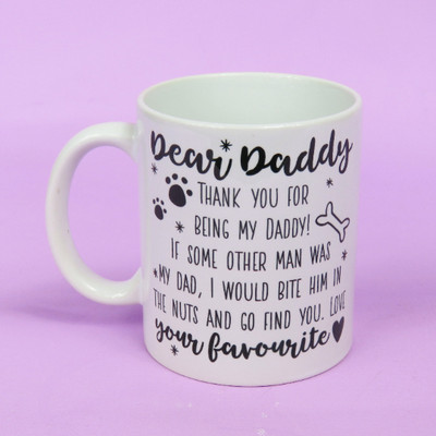 fathers day mug from dog