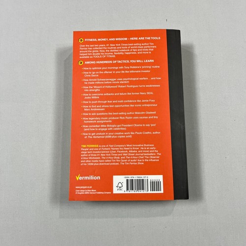 Tools of Titans by Tim Ferriss Paperback Book Self Help Habits Personal Growth - 第 2/7 張圖片