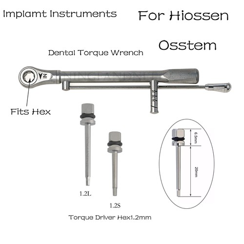 Chiave dinamometrica e strumenti driver per restauro impianti dentali Hiossen Osstem - Foto 17 di 54
