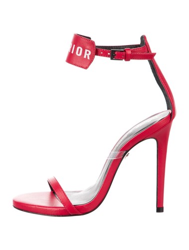 RUTHIE DAVIS Red Leather Sandals Size 6 IT 36 New with Box & Dust Bag & Tags