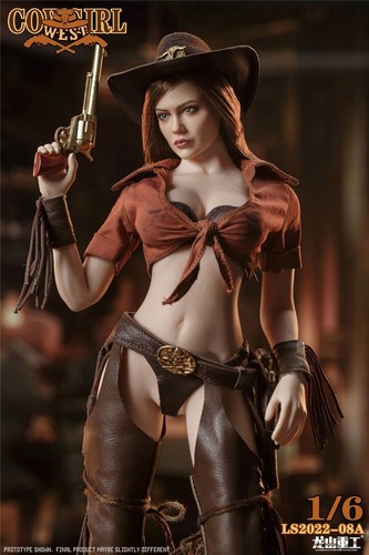 Figura 1/6 Long San Heavy Industries Vaquero Occidental Mujer Cazarrecompensas Marrón - Imagen 8 de 15
