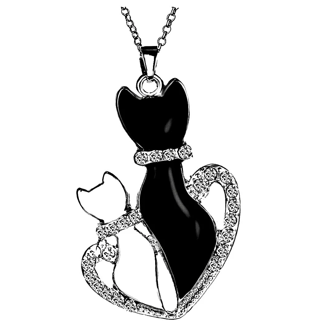 Enamel Silver Plated White Fashion Necklaces & Pendants