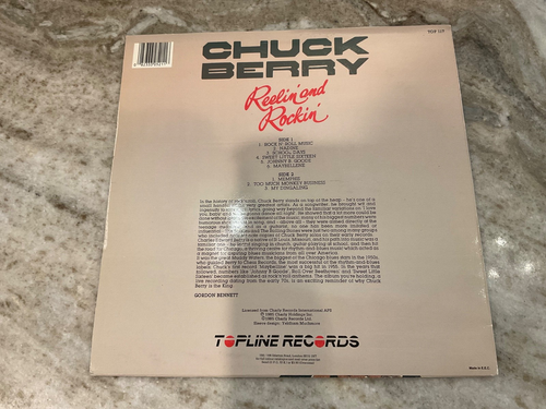 CHUCK BERRY LP Reelin' And Rockin' 1985 UK PRESS TOPLINE 117 EX/EX - Picture 3 of 3