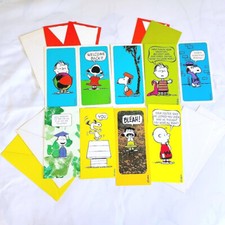 VTG. Charlie Brown Peanuts Hallmark Greeting Cards Snoopy Lot 70s Unused