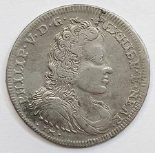 Naples Filippo V Bourbon bel tarí 1701 20 grain