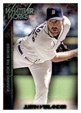 Justin Verlander 2015 Topps Update Whatever Works Card #WW-12
