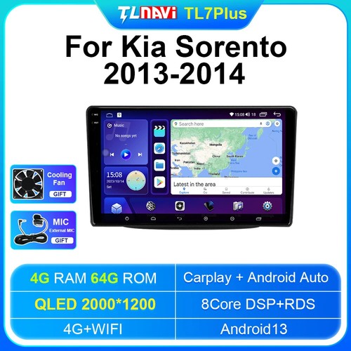 Unidad principal de navegación GPS para radio de coche estéreo multimedia reproductor de DVD para KIA Sorento - Imagen 24 de 32