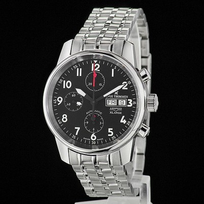 REVUE THOMMEN Airspeed Xlarge Chrono AUTOMATIK Herren-Chronograph 16051.6137 NEU
