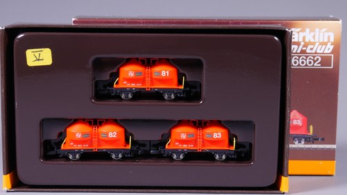 Spur Z Märklin 86662 Silowagen-Set Uc WLE in OVP #BK_165 | Condition: Gebraucht
