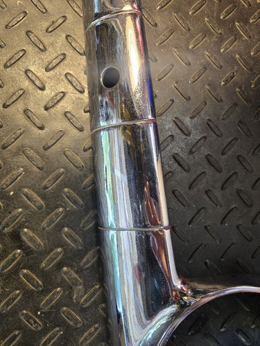 1942 1946 1947 1948 Ford chrome dash trim above glovebox door - Picture 12 of 12