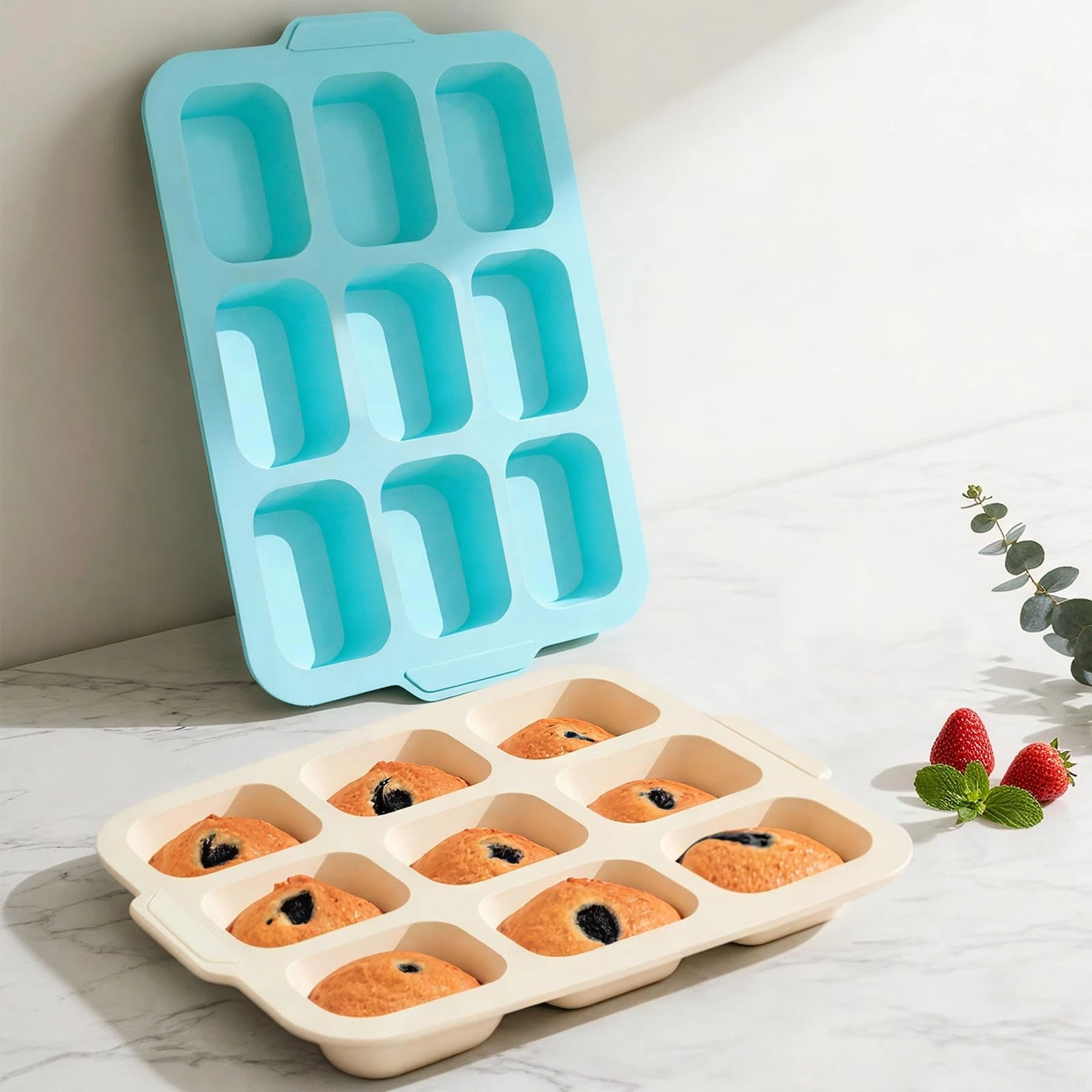 Toeusog Mini Loaf Tins with Frame: 2PC-Mini Tin, Beige & Green 2pc
Opens in a new window or tab