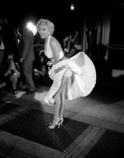 Marilyn Monroe Smiling In White dress 8x10 PRINT PHOTO