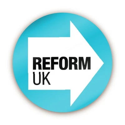 STONE MELON Reform UK 144 Stickers 30mm Stop The Boats Nigel Farage Great Britain