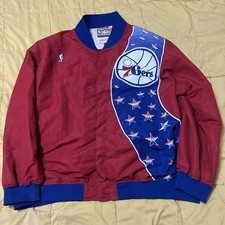Men's Philadelphia 76ers Red Mitchell Ness Hardwood Classics 75th Anniversary