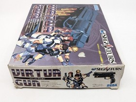 Sega Saturn Gun Controller HSS-0152 Boxed Virtua Cop 2 Tested Working Japan