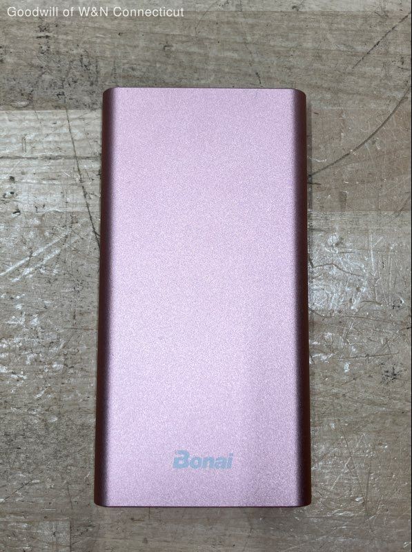 Bonai 12000mAh Portable Power Bank Pink Rose Gold USB-C External Battery