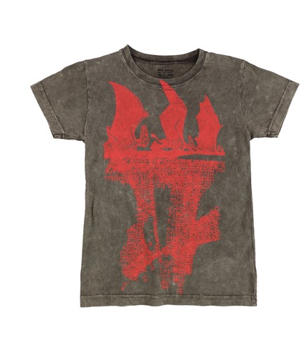 Evil Genius Boys Dinosaur Graphic T-Shirt, Brown, Big Kids (8-20), M