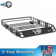 465464 Universal Roof Rack Cargo Car Top Luggage Carrier Basket Holder