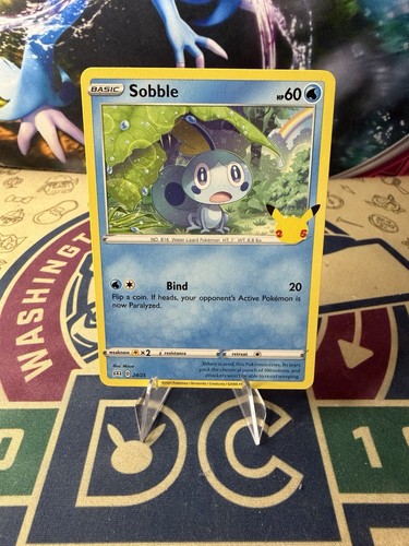 Sobble 24/25 McDonald's Pokemon TCG Promo 25th Anniversary