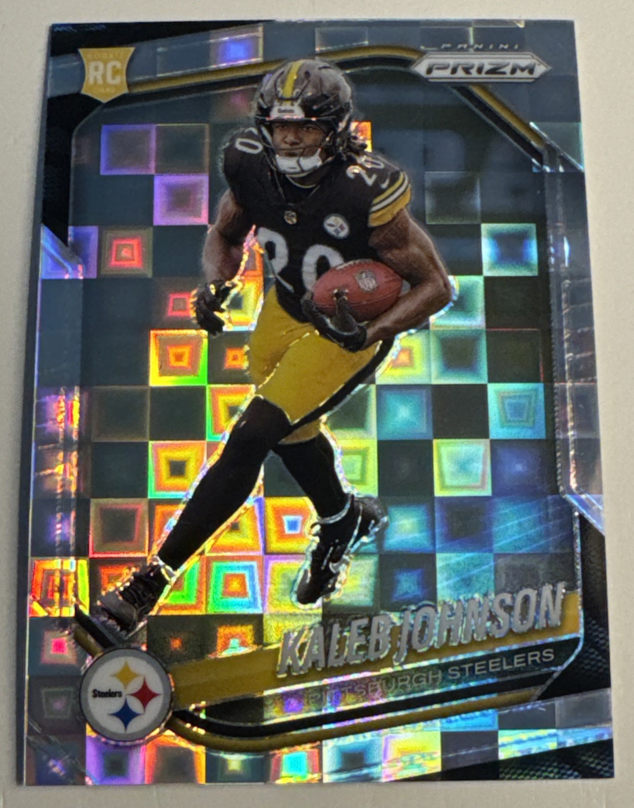 Kaleb Johnson 2025 Panini Prizm - Rookies #375 Pandora Prizm /400 (RC)